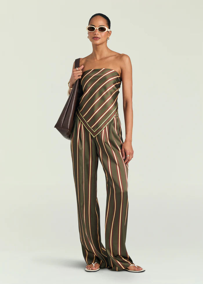 Hark Top in Olivewood Stripe