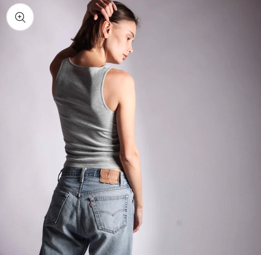 Basic Long Tank in Gray