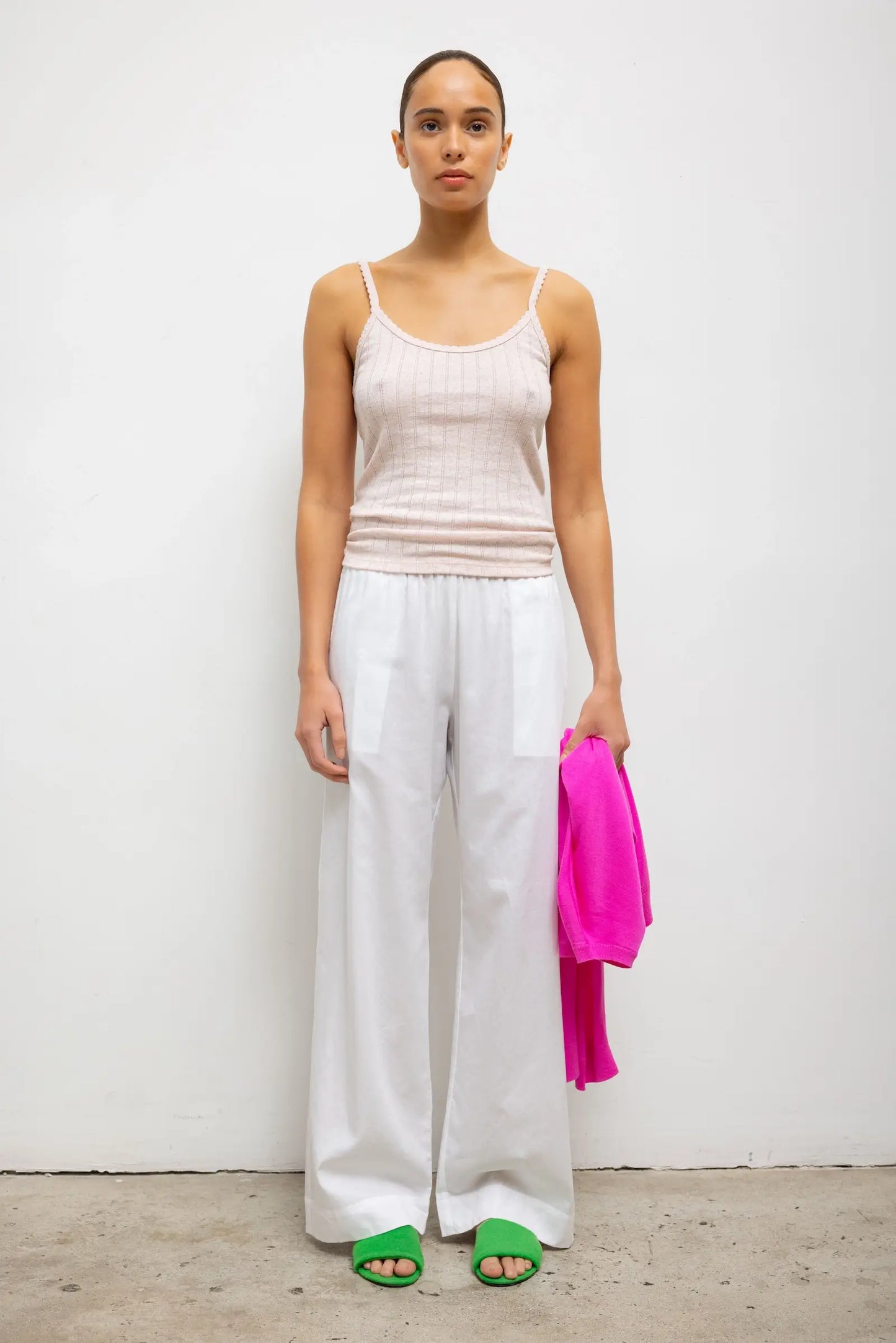 Yoko Pocket Pant in White