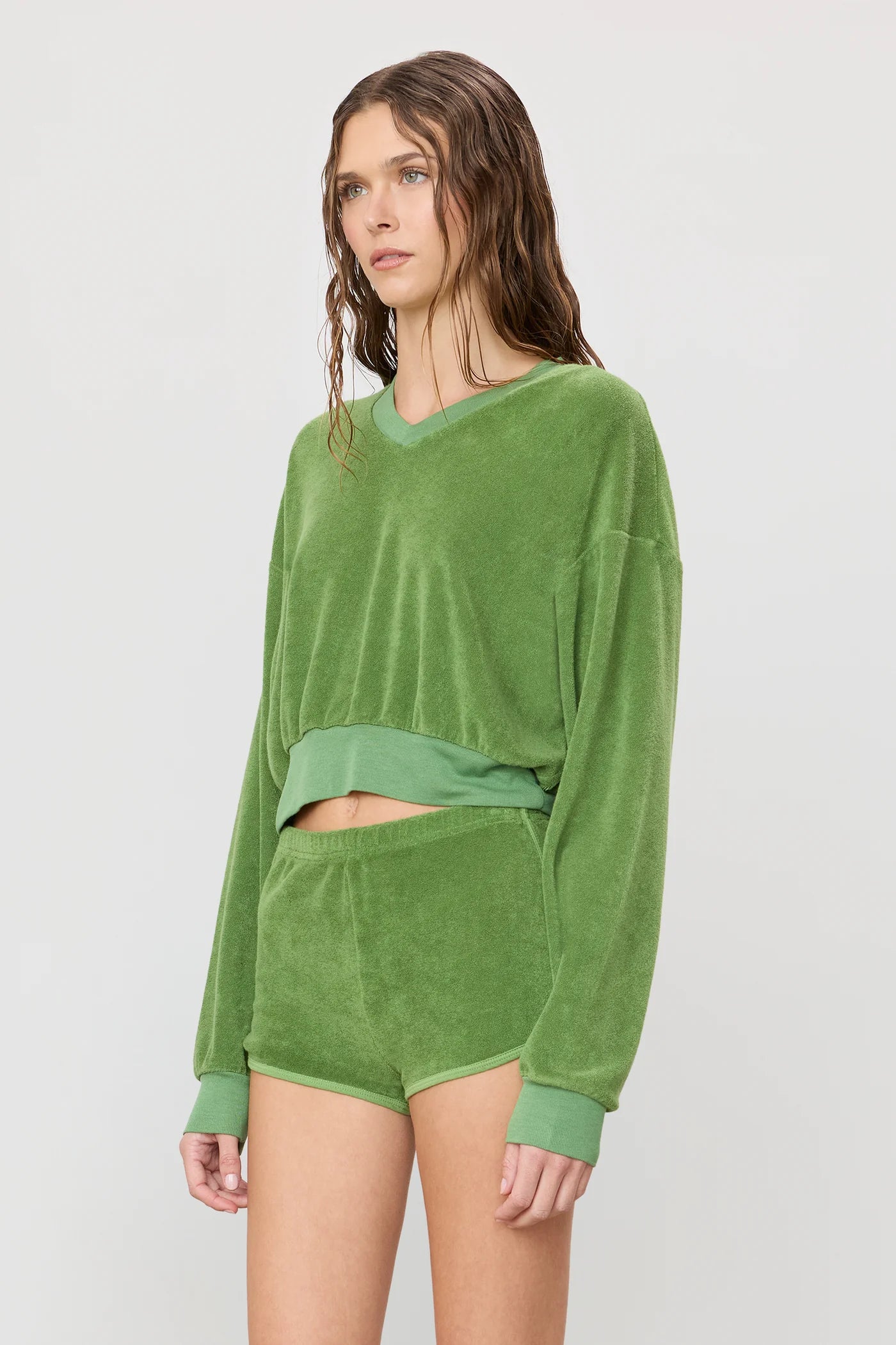 Mini Track Short in Fern