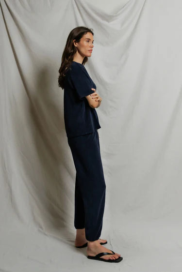 Gogo Loop Terry Jogger in Navy
