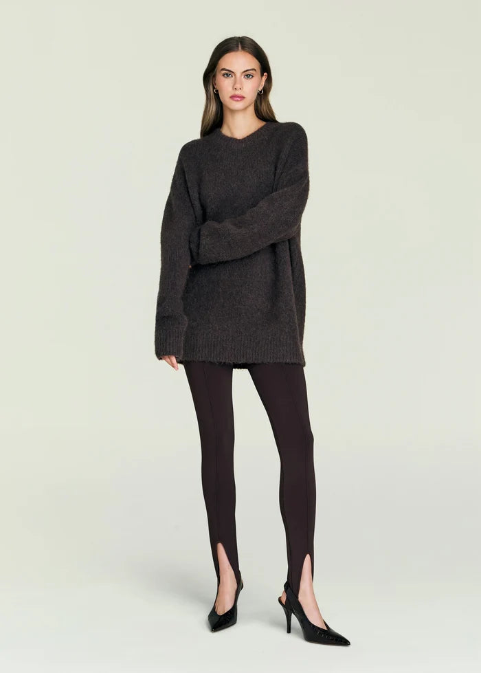 Kelsey Stirrup Legging in Slate Brown