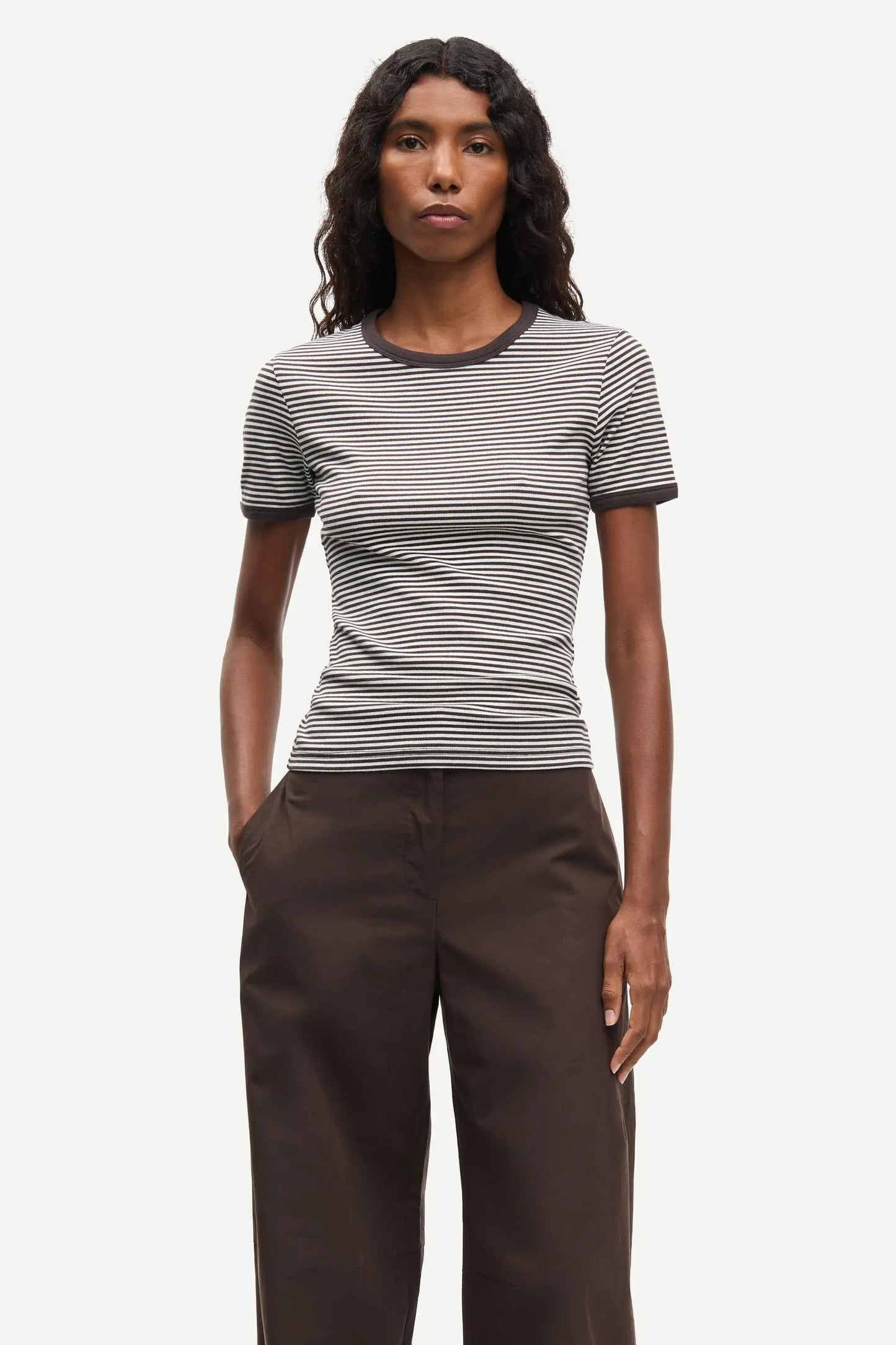 Salinas T-Shirt 7542 in Mulch Stripe