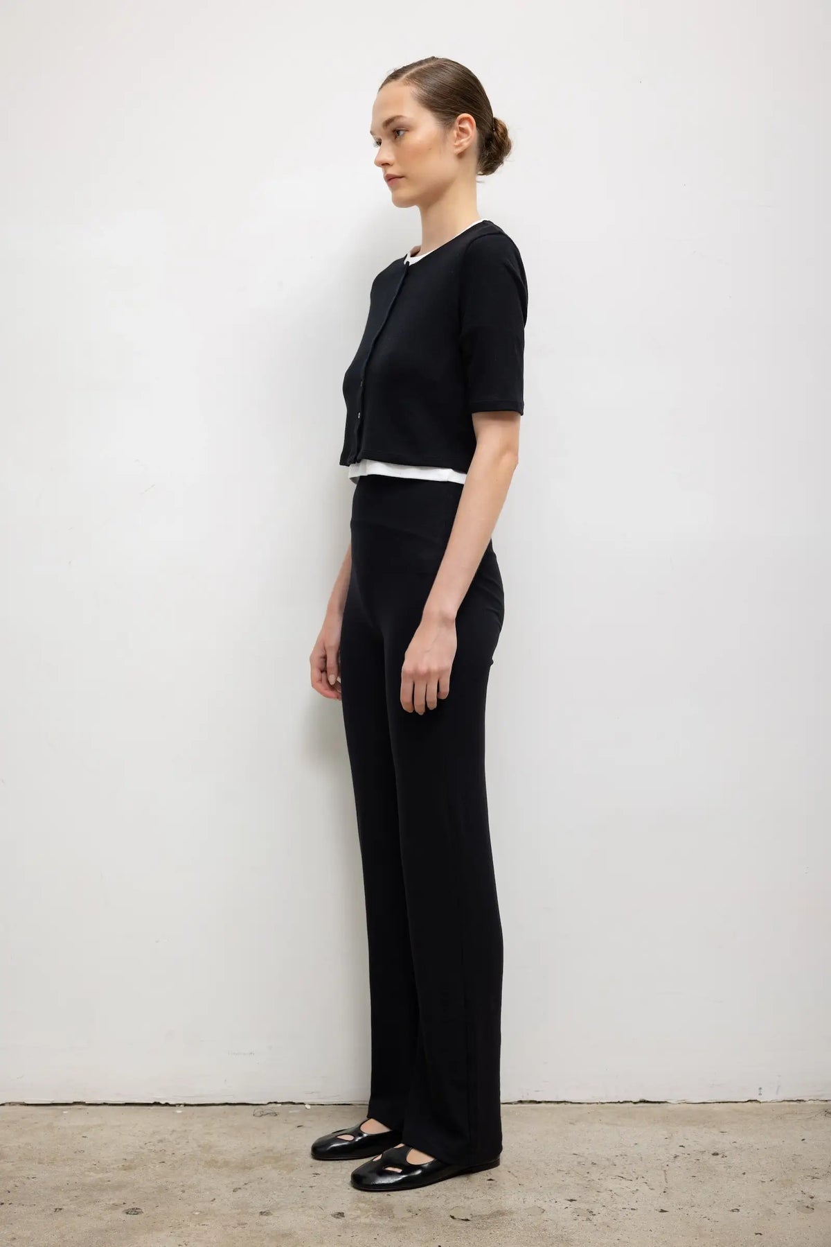 Lauren Straight Leg Pant in Black
