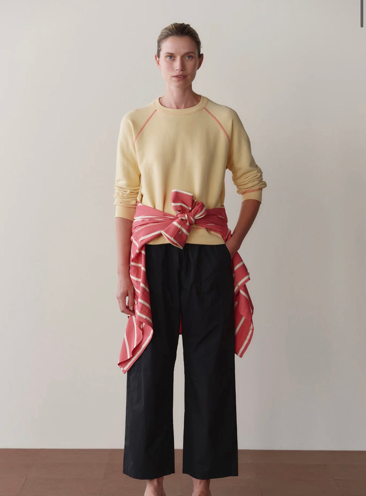 The Pop Drawstring Cargo Pant in Jet