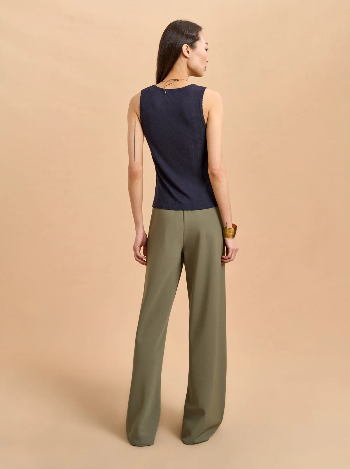 Cotton Colby Pant in Olive