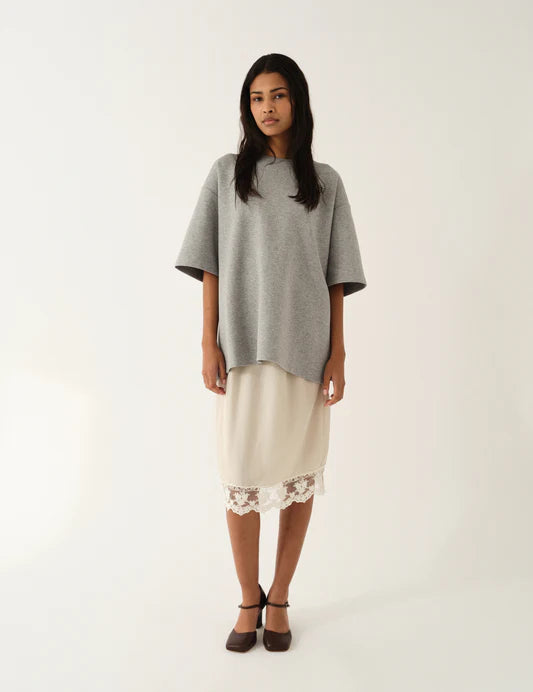 Darling Slip Skirt in Ecru