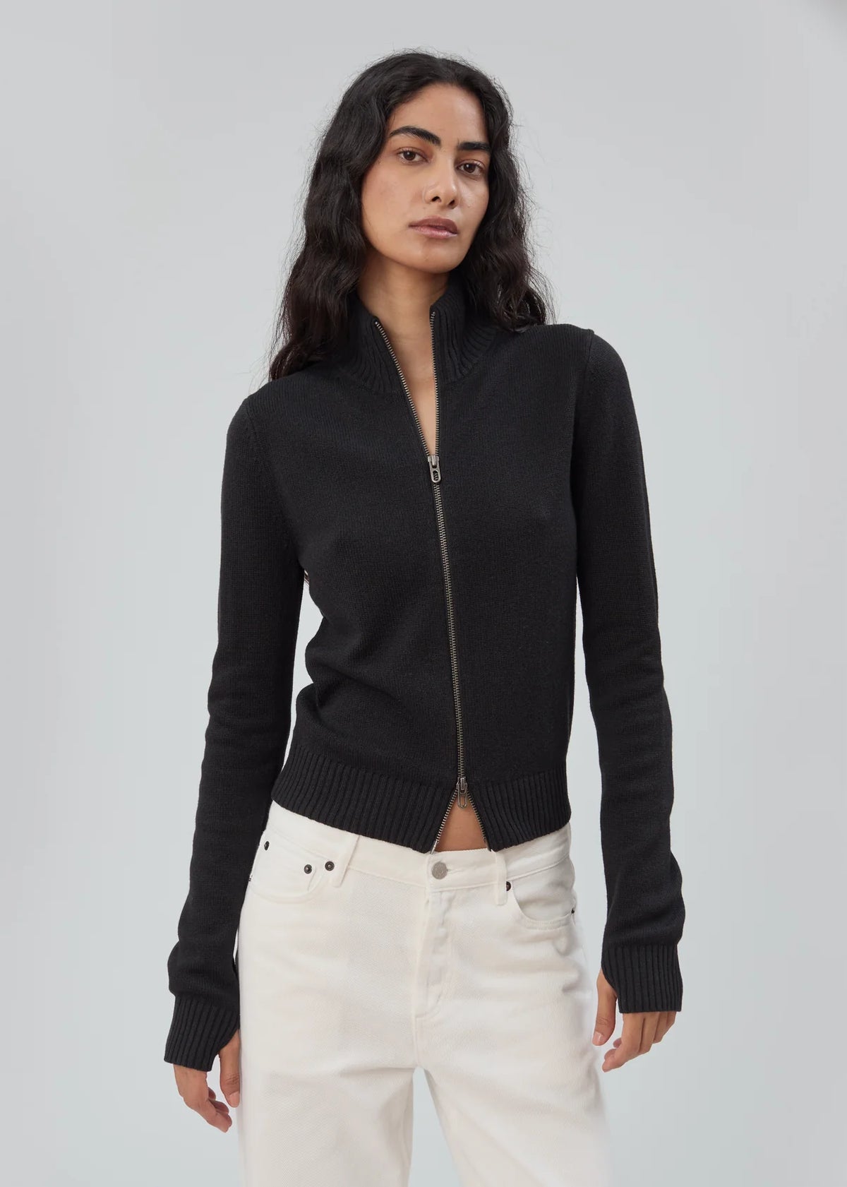 Bleecker Zip in Black