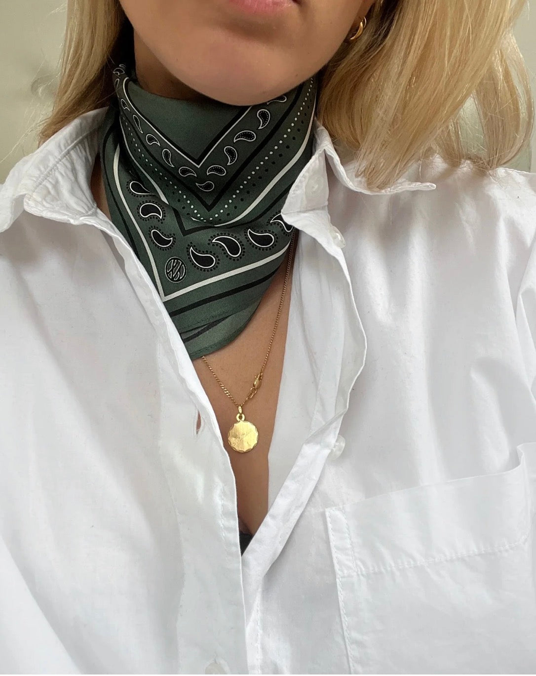 Paisley Scarf in Green