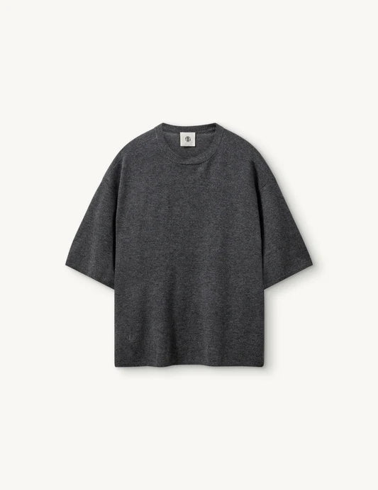 Como Oversized Tee in Grey Melange 602