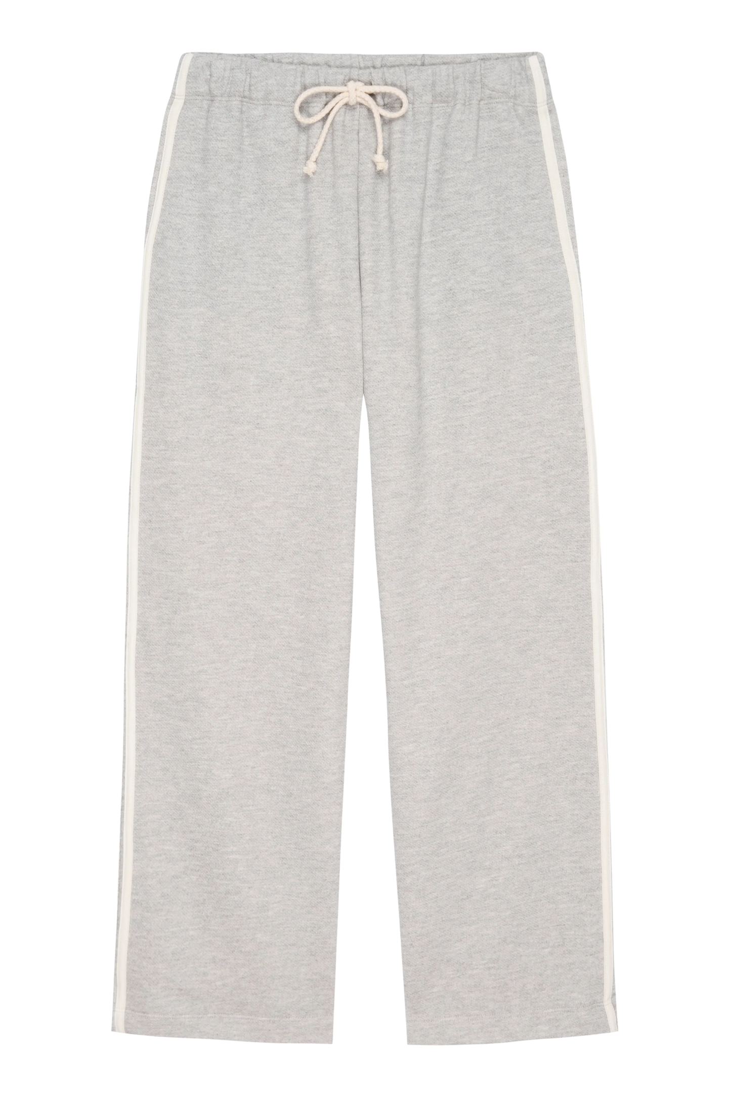The Eco-Terry Stripe Pant in Heather Grey