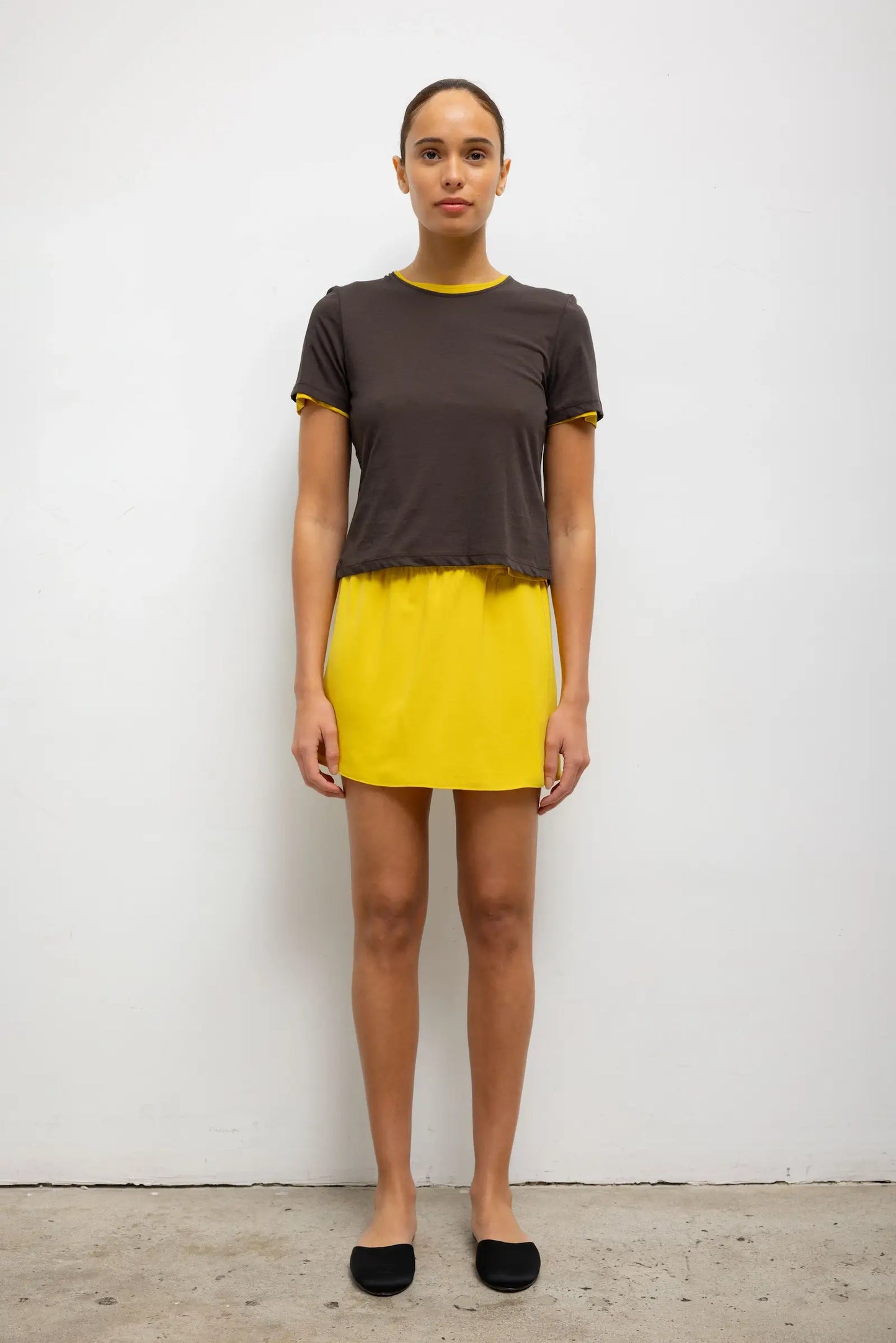 Milo Crop Tee in Hickory