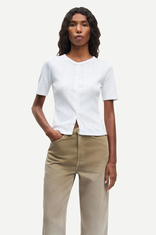 Sajuni SS Cardigan 15901 in White