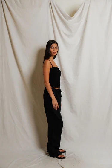 Structured Cami in True Black