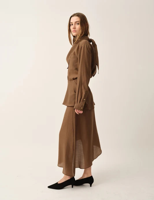 Eleanor Shirt in Brown