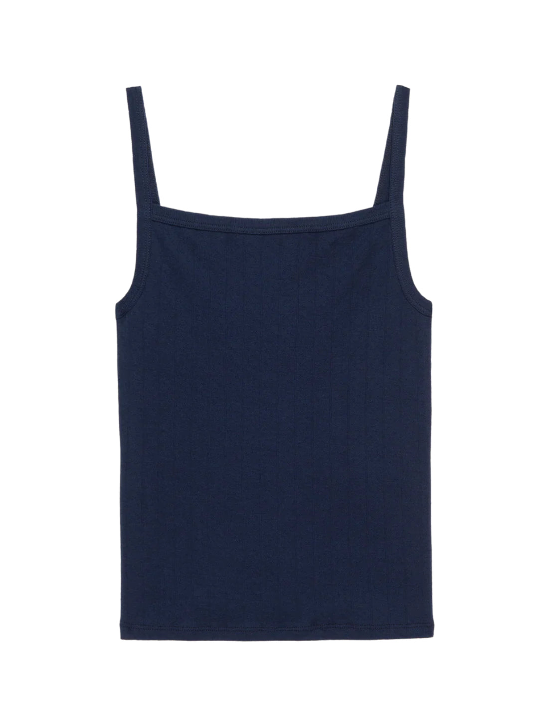 The Pointelle Square Neck Tank