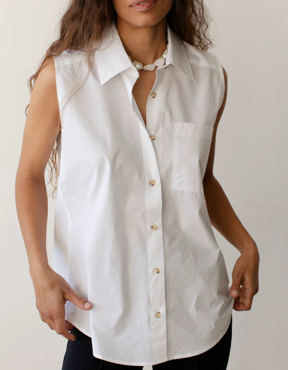 The Pop Sleeveless Shirt