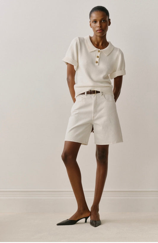 Taylor Relaxed Short High Rise 5.5' in White