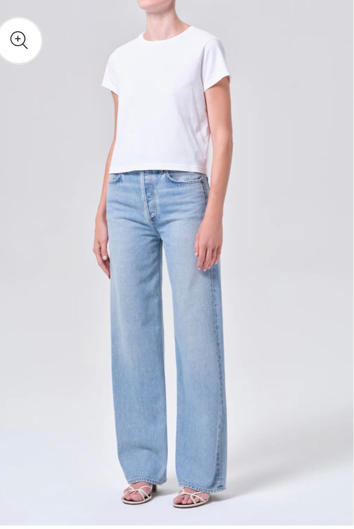 Adine Shrunken Tee in White