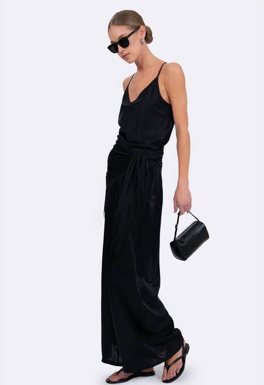 Silk Pants in Black