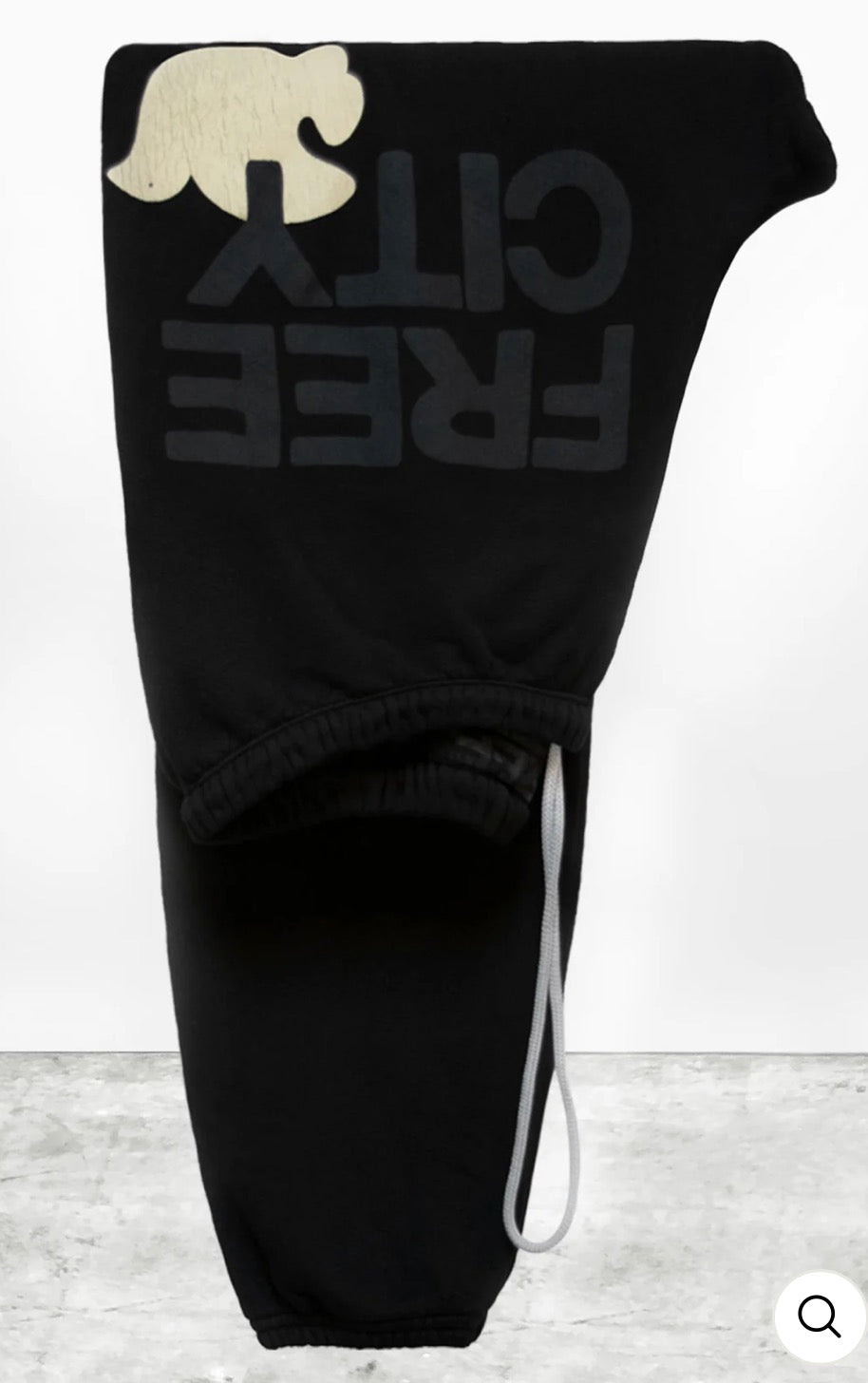 Freecity Large Sweatpant in Blackspace Cream