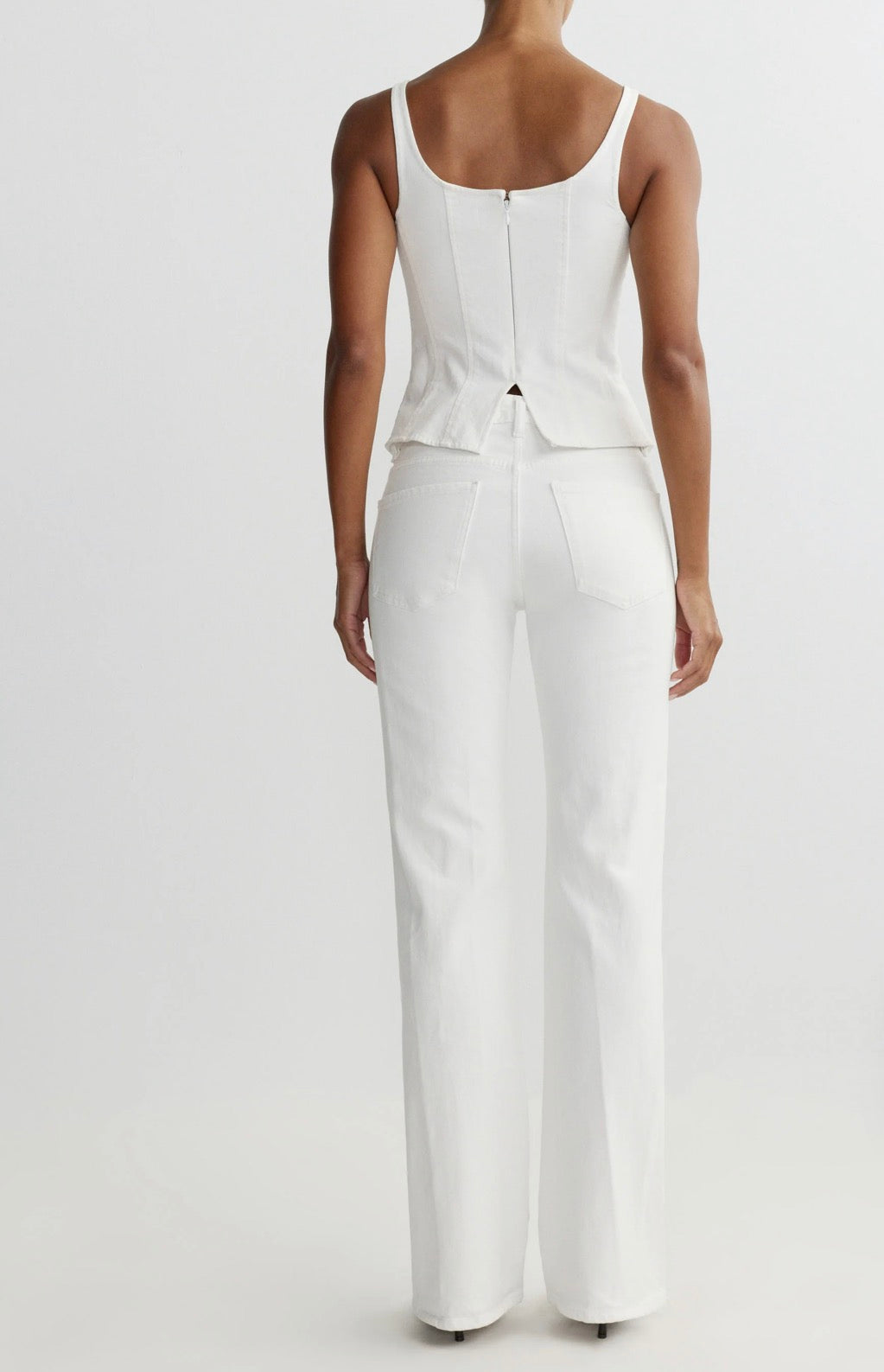 Bella Slim Boot Mid Rise 33' in White