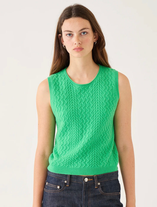 Annie Cashmere Top in Verdant