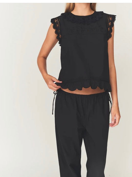 Kristen Cloth Top in Black