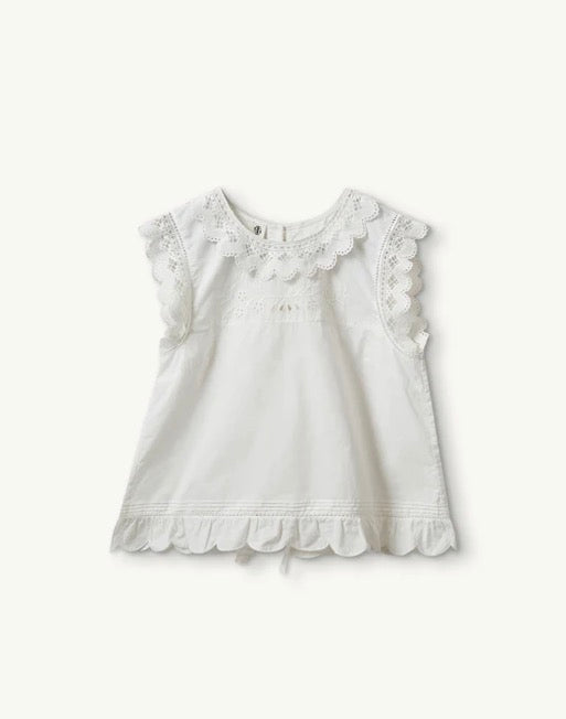 Kristen Cloth Top in White