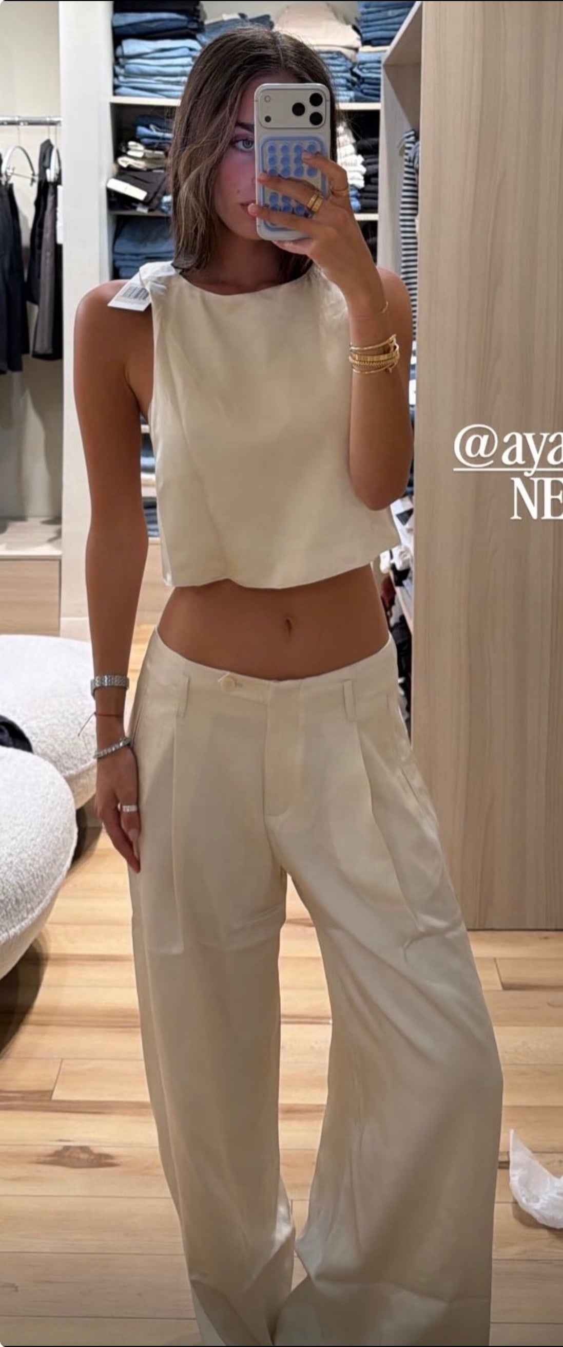 Bria Top in Champagne