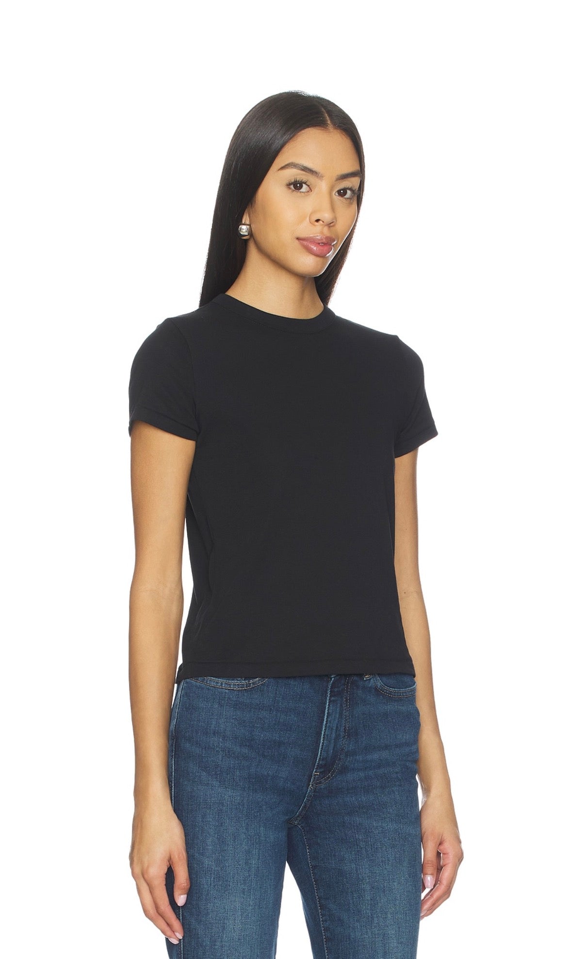 Shrunken Tee in Black