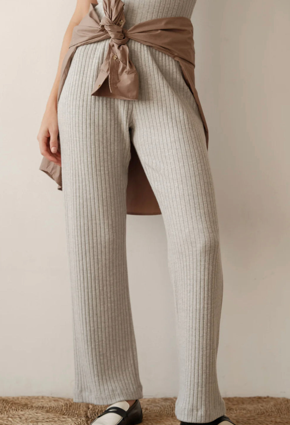 Sweater Rib Simple Pant