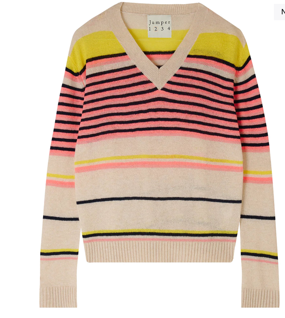 Cashmere Stripe Mix Vee