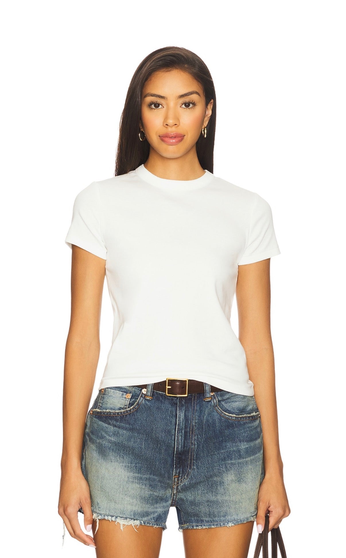 Shrunken Tee in White