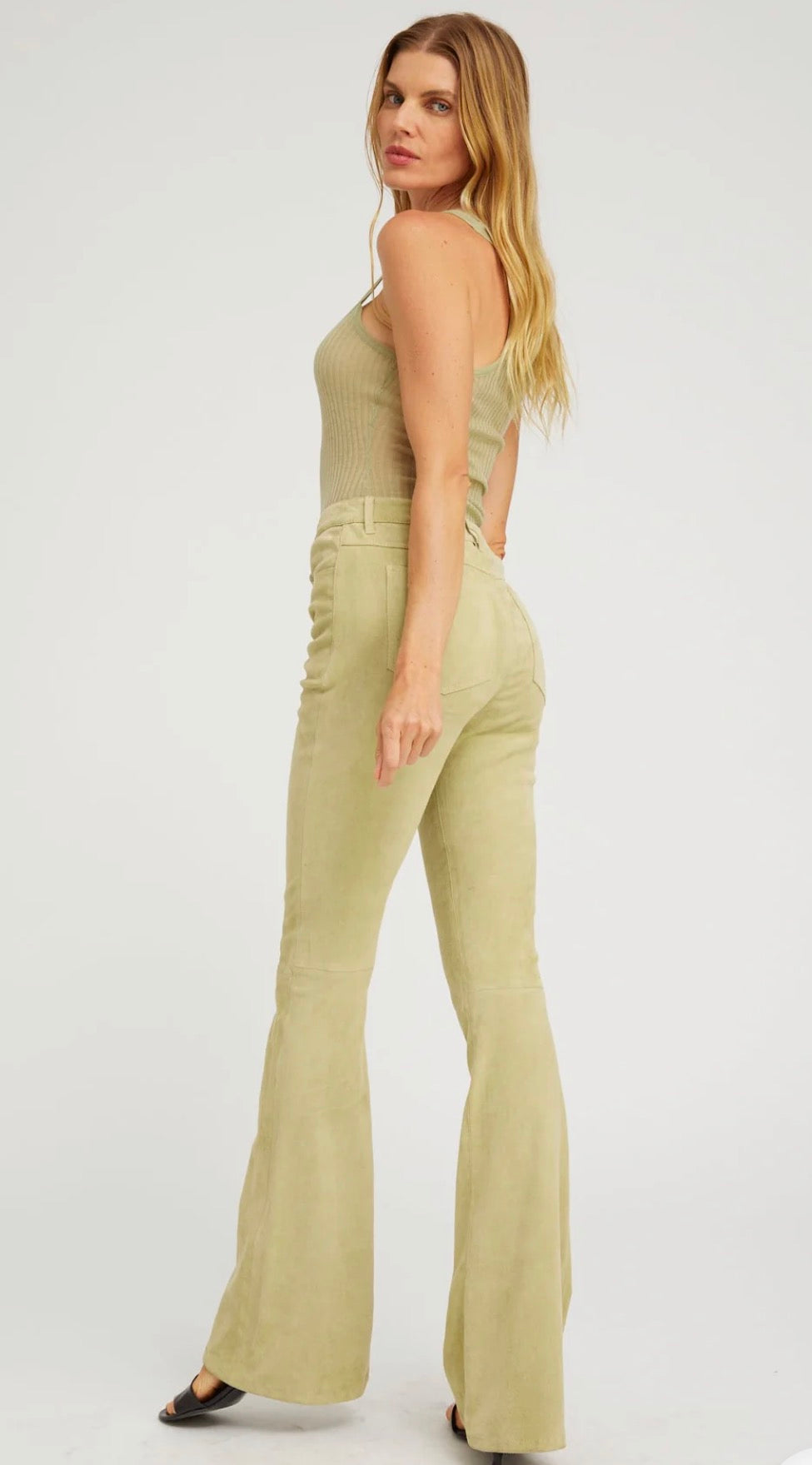 5 Pocket Micro Flare in Pistachio