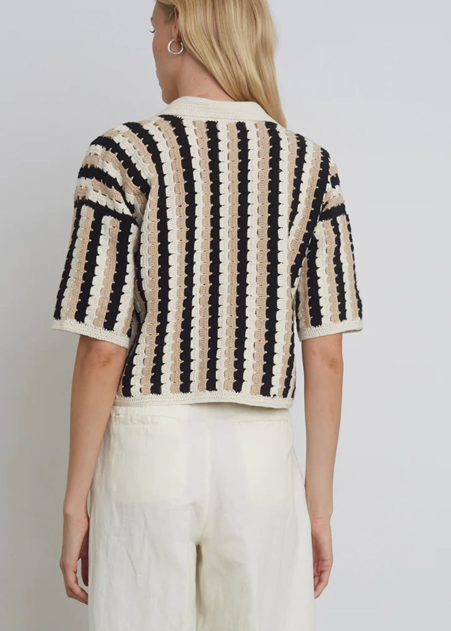 Lila Crochet Shirt