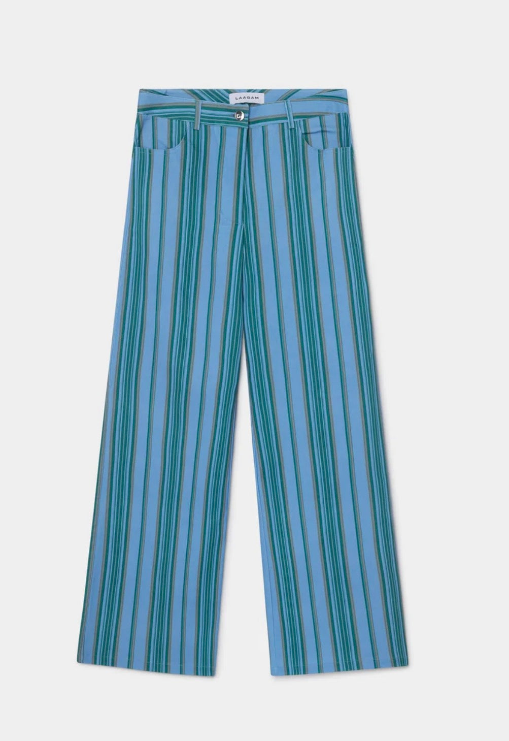 Leroy Blue Striped Twill Pants
