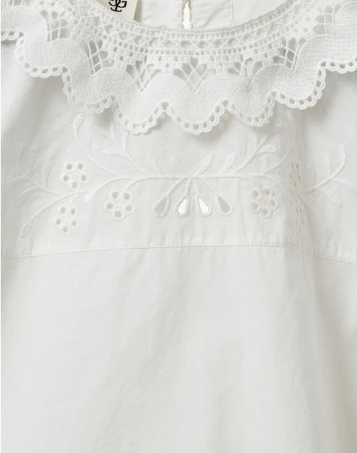 Kristen Cloth Top in White