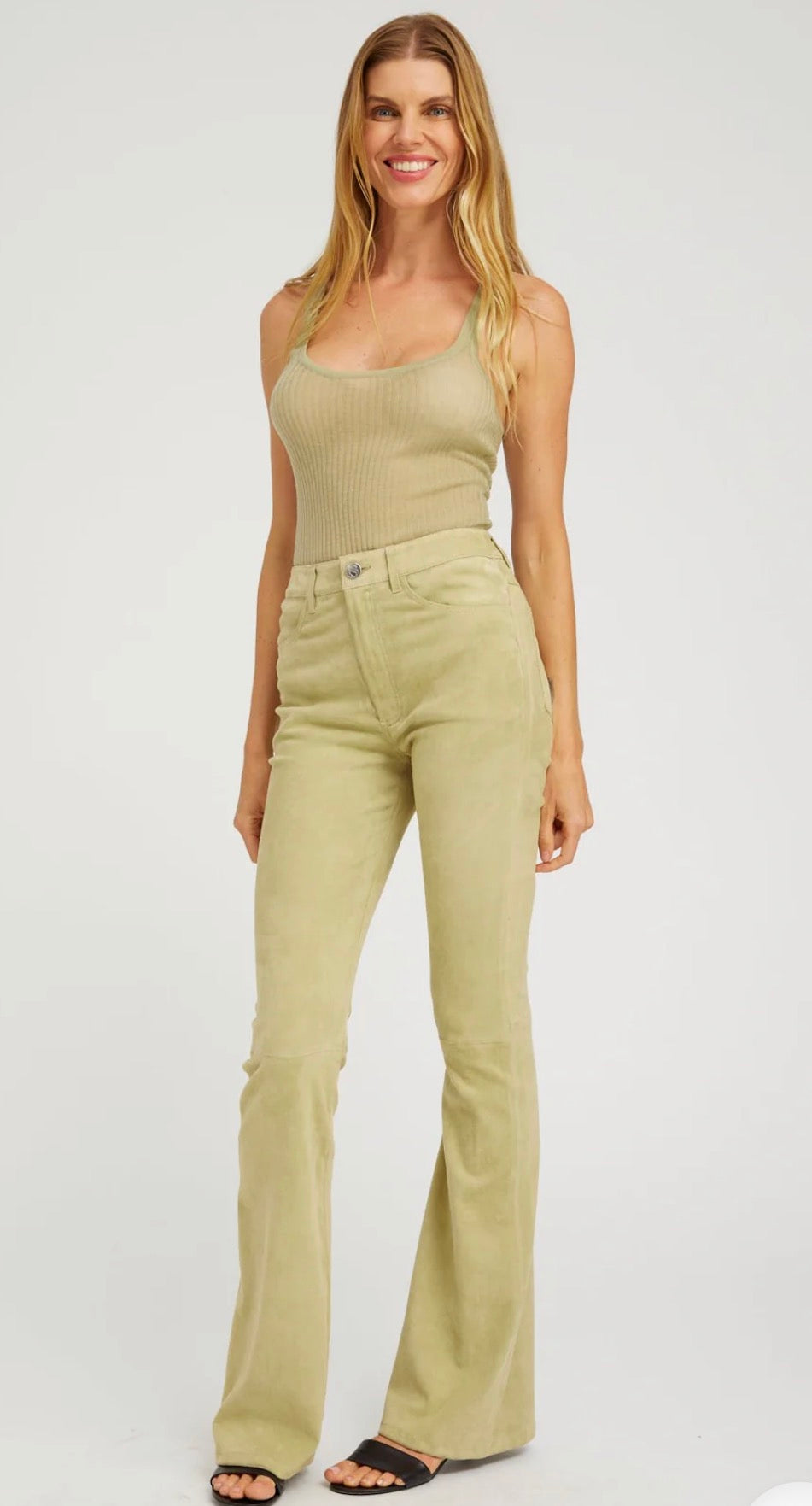 5 Pocket Micro Flare in Pistachio