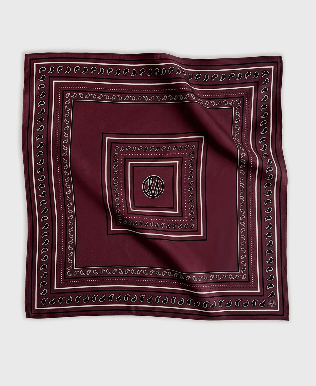 Paisley Scarf in Wine Red