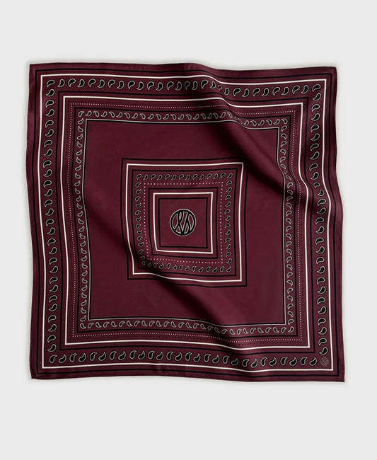 Paisley Scarf in Wine Red