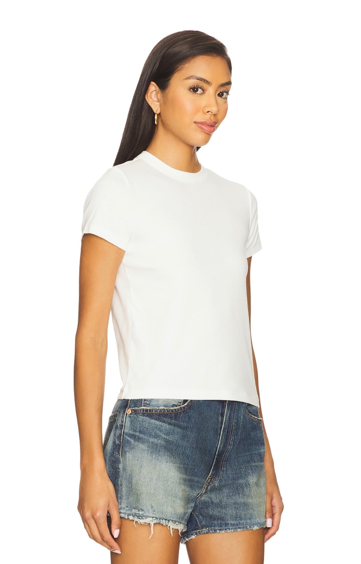 Shrunken Tee in White