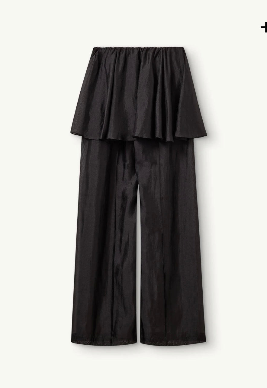 Gillian Peplum Pants in Black