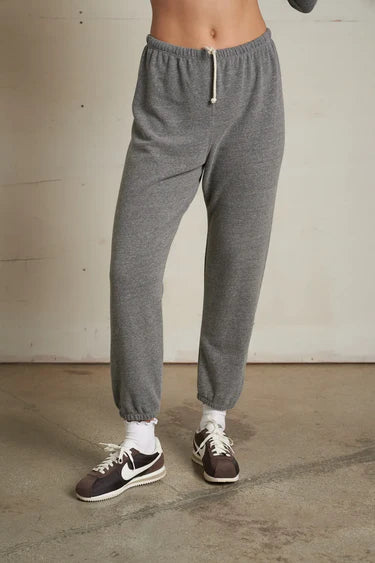 Johnny French Terry Easy Sweatpant in Dark Heather Grey