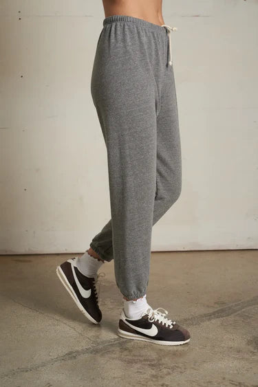 Johnny French Terry Easy Sweatpant in Dark Heather Grey