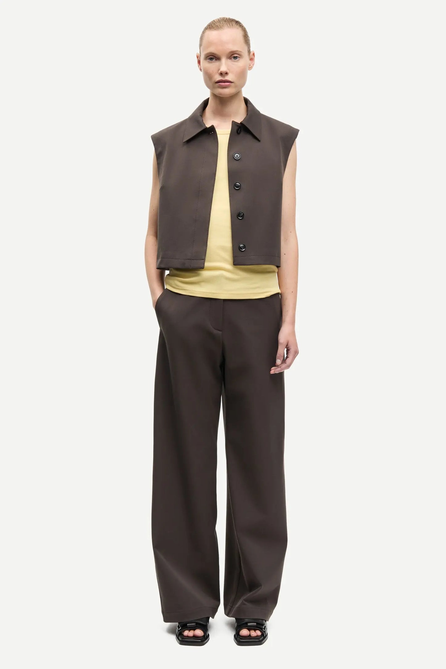 Saheaven Trousers 15496 in Mulch