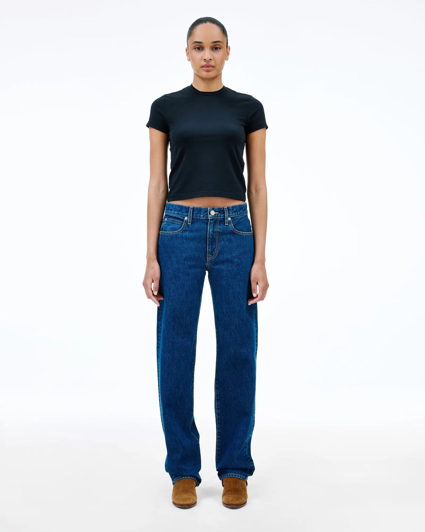 Chloe Low Rise Straight in La Woman Blue