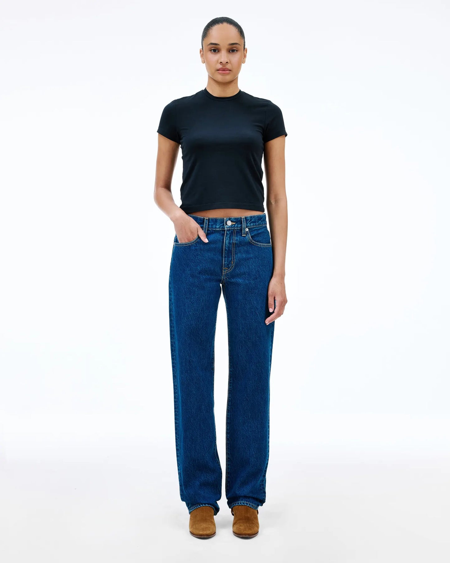 Chloe Low Rise Straight in La Woman Blue