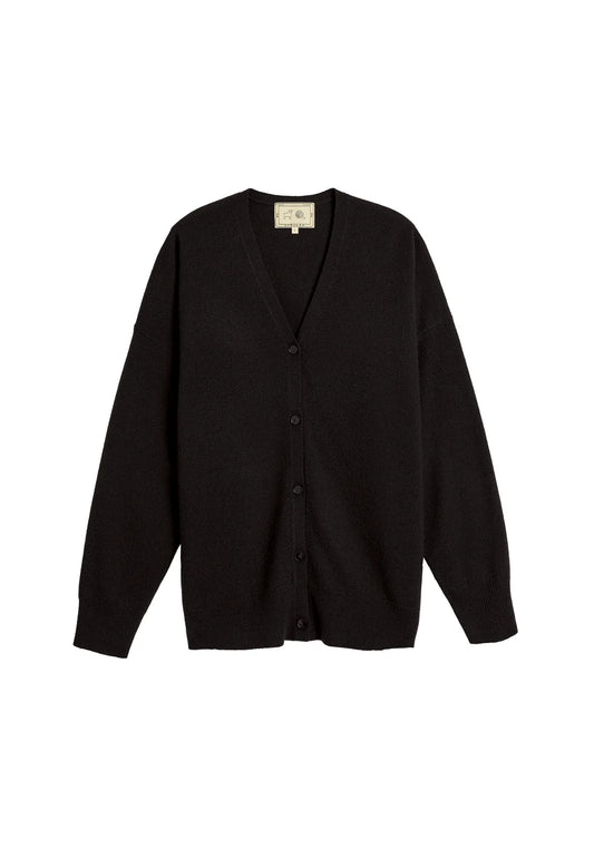 Jayla Cashmere Cardigan in Black