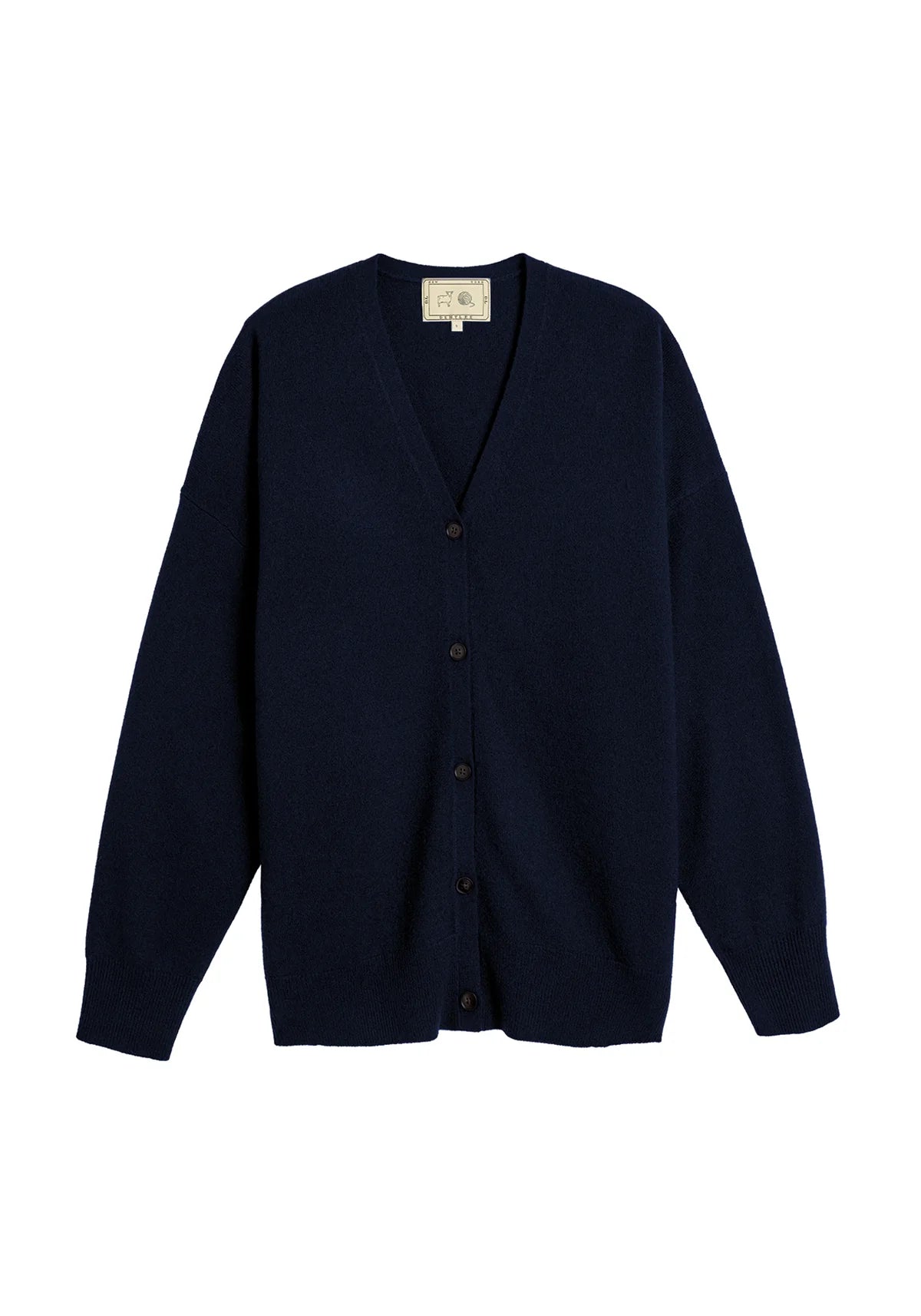 Jayla Cashmere Cardigan in Navy